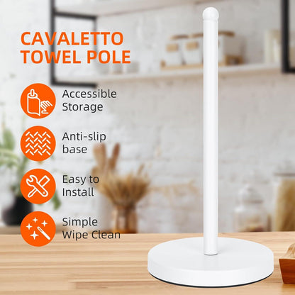 Papierhandtuchhalter Küchenrollenspender Mattschwarz stabiler Metall-Papierhandtuchspender A076