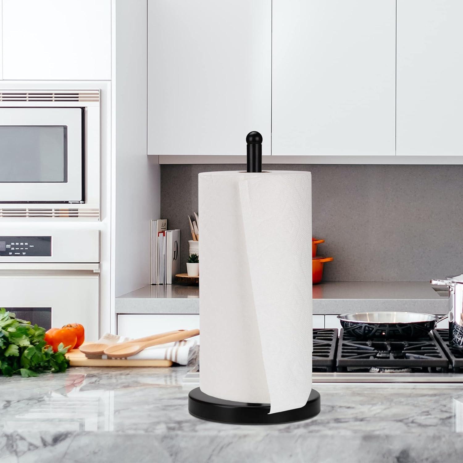 Papierhandtuchhalter Küche Bad Metall Mattschwarz Organizer