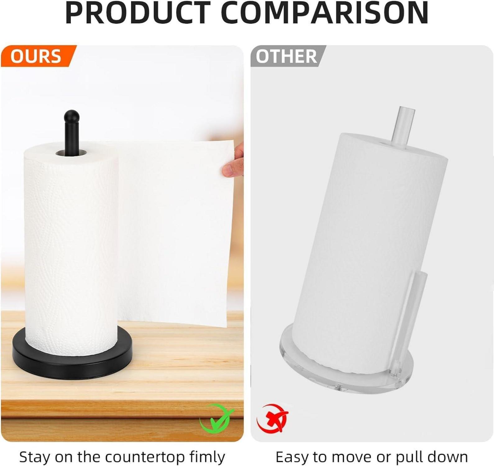 Papierhandtuchhalter Küche Bad Metall Mattschwarz Organizer