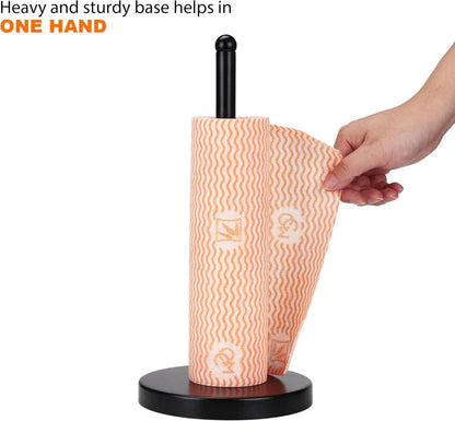 Papierhandtuchhalter Küchenrollenspender Mattschwarz stabiler Metall-Papierhandtuchspender A076