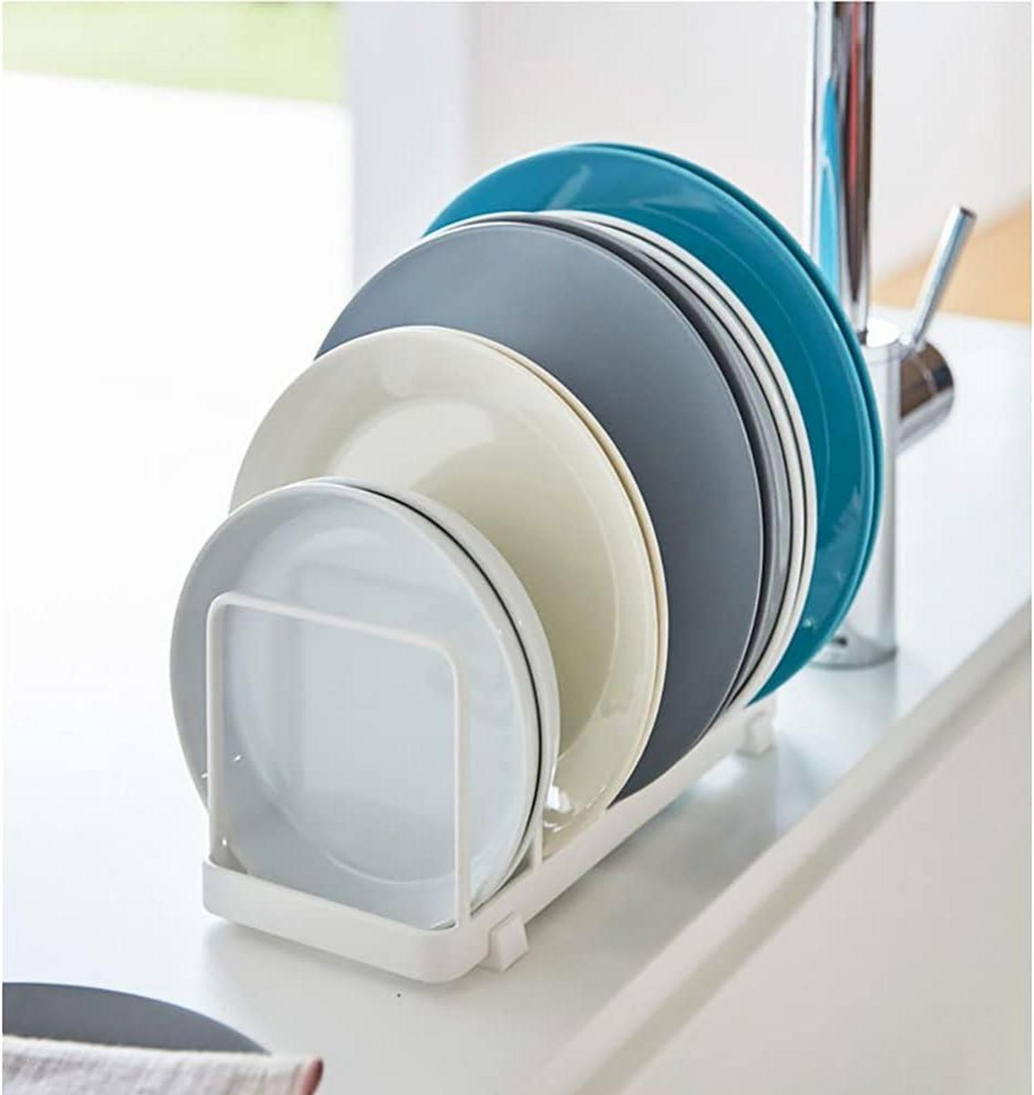 YunNasi Vertikaler Tellerhalter Abtropfgestell Geschirr