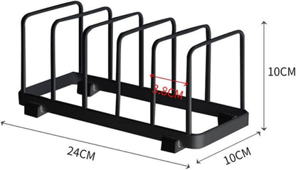 YunNasi Vertikales Tellerständer Schwarz 6 Sprossen 2