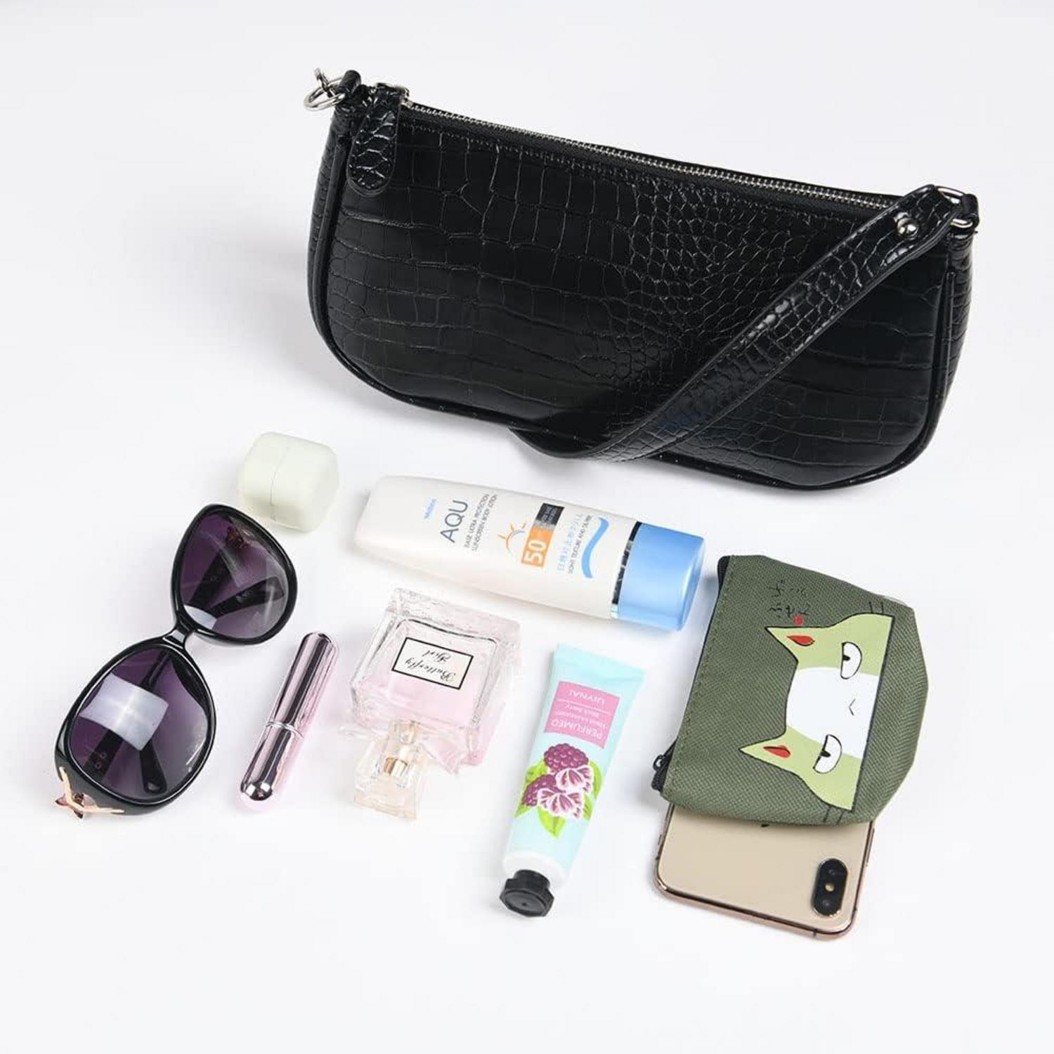Aucuu Umhängetasche Krokoprägung Retro Vintage Mini Bag Damen
