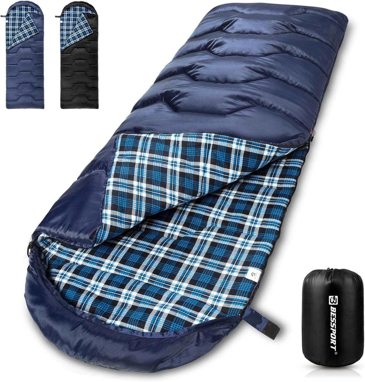 Schlafsack für Camping 3-4 Jahreszeiten -8 °C - 20°C