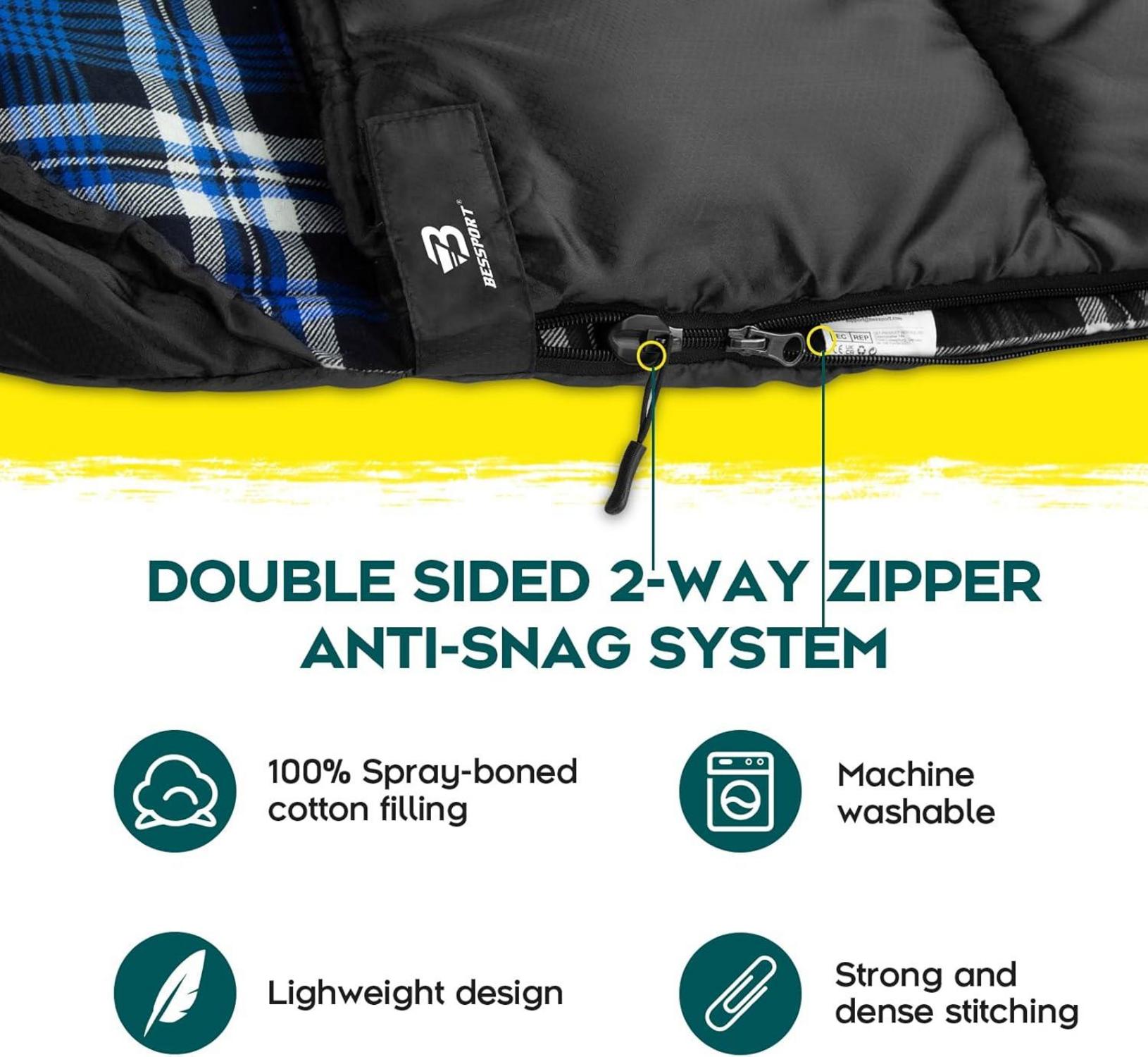 Bessport Schlafsack 3-4 Jahreszeiten -8°C bis 20°C wasserdicht warm für Erwachsene