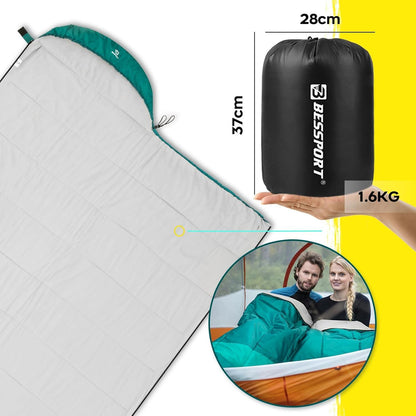Bessport Schlafsack 3-4 Jahreszeiten -8 bis 20°C Wasserdicht Warm