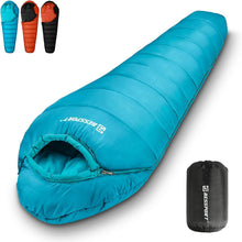Schlafsack -10 ℃ - 15 ℃ 4 Jahreszeiten Mumienschlafsack Winter warm