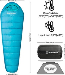Bessport Schlafsack -10 bis 15 Grad Wasserabweisend 4