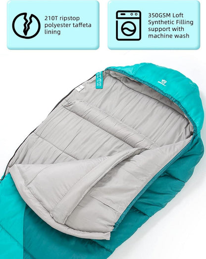 Schlafsack Winter Mumienschlafsack Outdoor Camping -10 15 Grad Blau