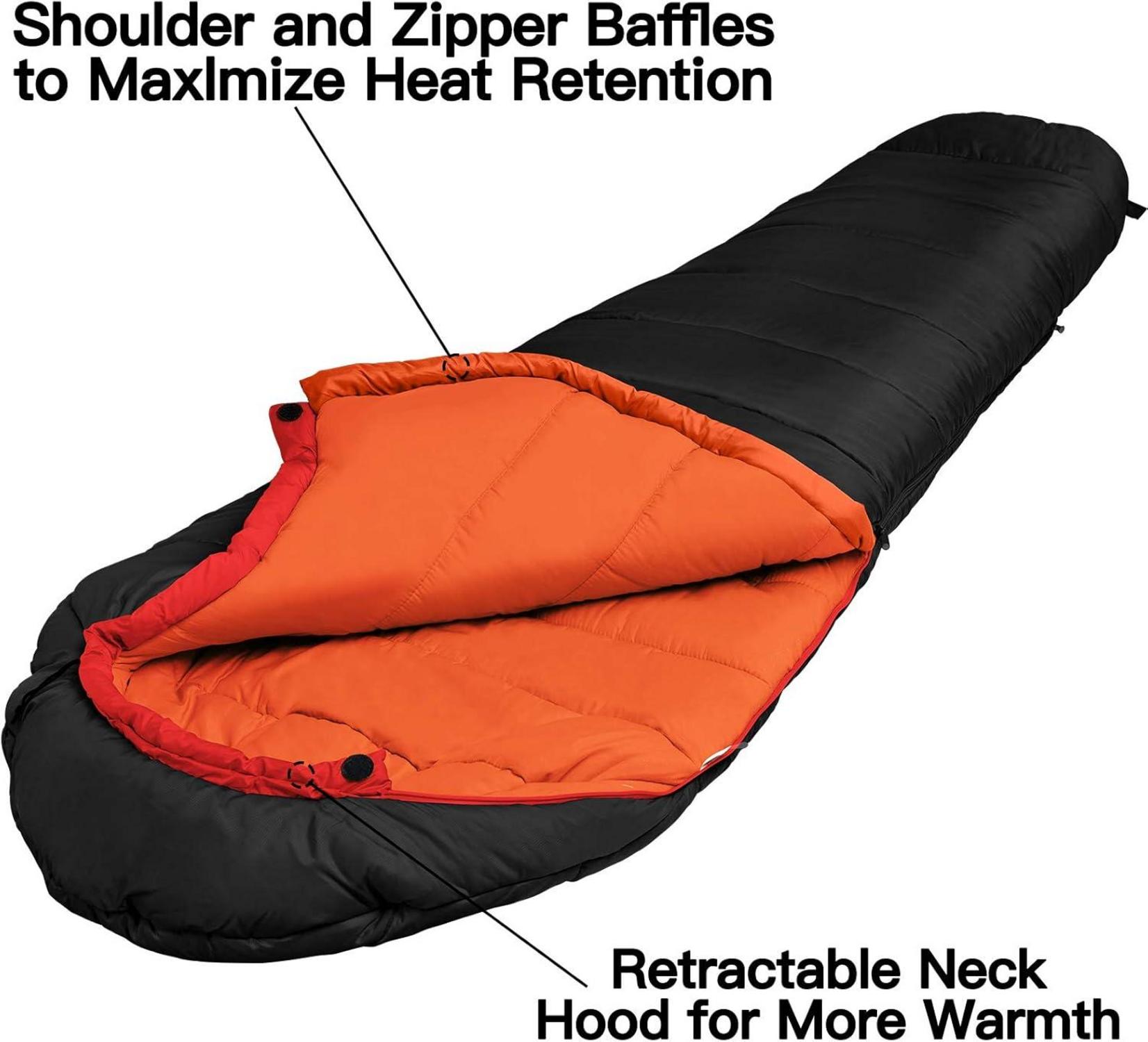 Schlafsack für Winter Camping -10 ℃ bis 15 ℃ wetterfest