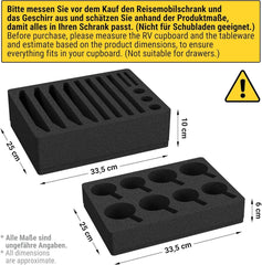Siegvoll Tellerhalter Tassenhalter Set Wohnmobil Wohnwagen