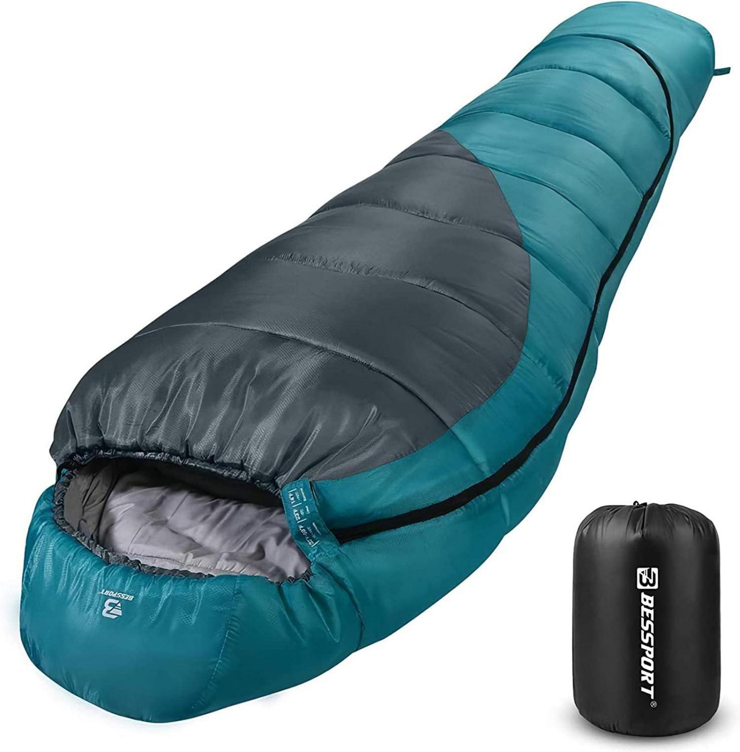 Schlafsack Winter Mumienschlafsack -10 ℃ - 15 ℃ 4 Jahreszeiten Outdoor