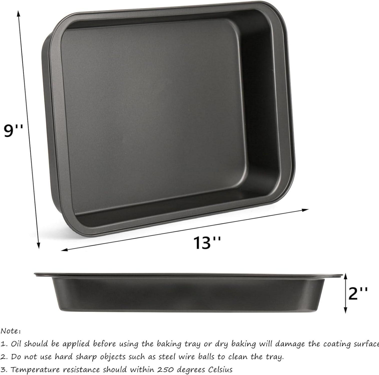 Lyellfe Rechteckige Backform Antihaft 33 x 22,9 cm 3er Set