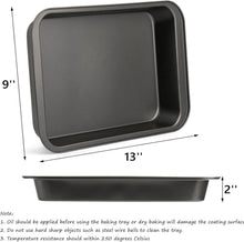 Lyellfe Rechteckige Backform Antihaft 33 x 22,9 cm 3er Set