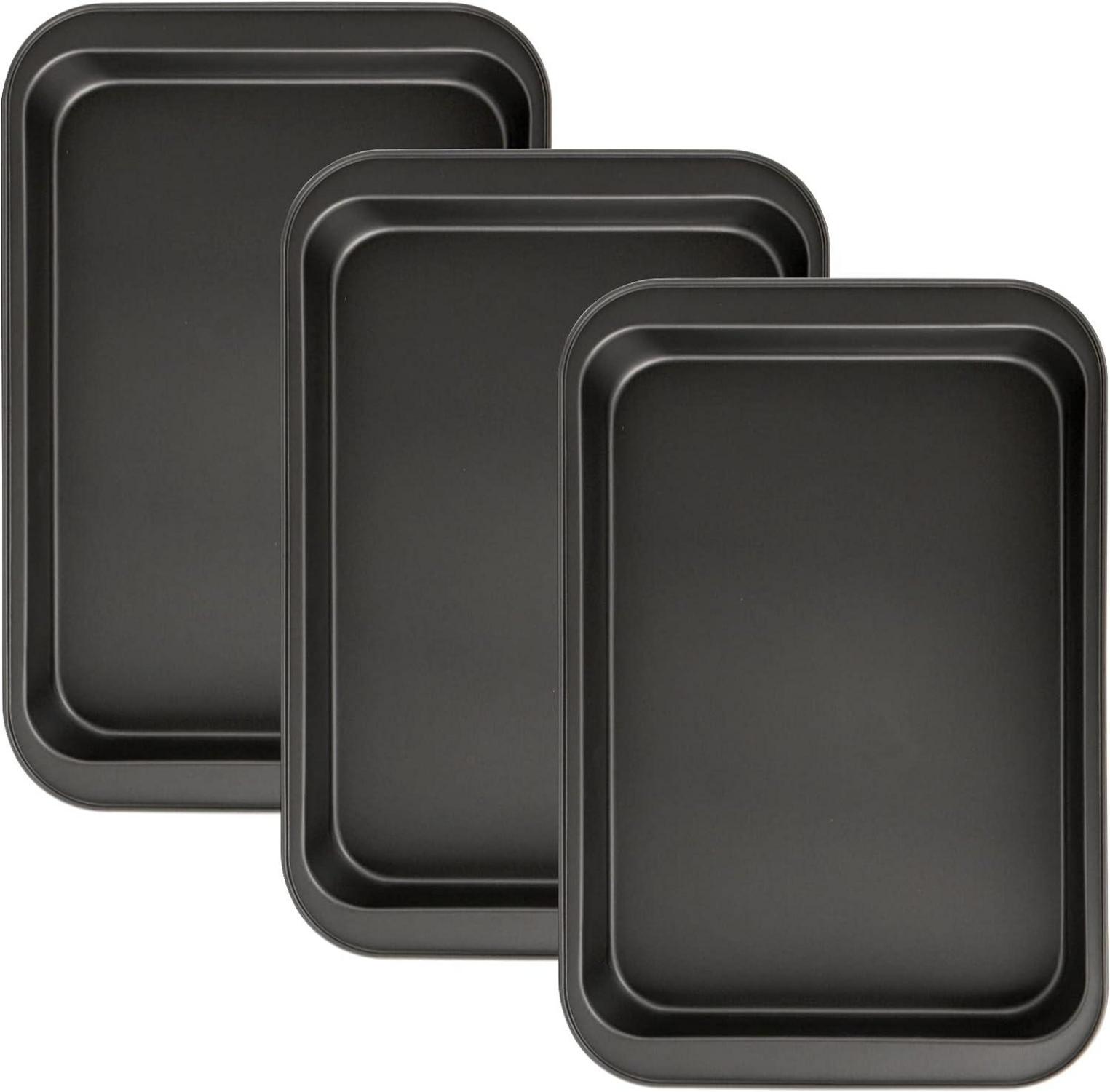 Rechteckige Backform Antihaft 3er-Pack 33x22,9cm BPA-frei