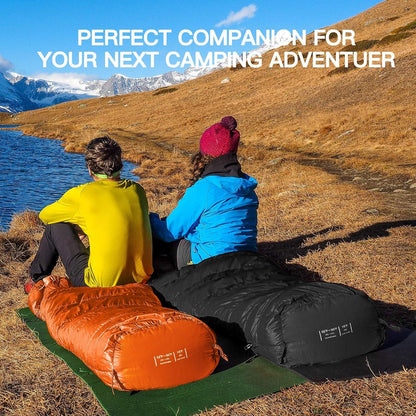 Bessport Mumienschlafsack -10 bis 15 ℃ Winter Camping Outdoor, rot