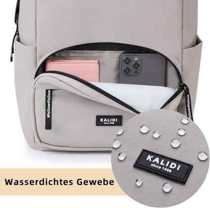 Rucksack KALIDI Damen Herren Backpack Laptopfach Daypack Grau
