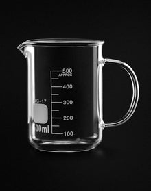 500ml QWORK Borosilikatglas Messbecher 2er Pack mit Griff