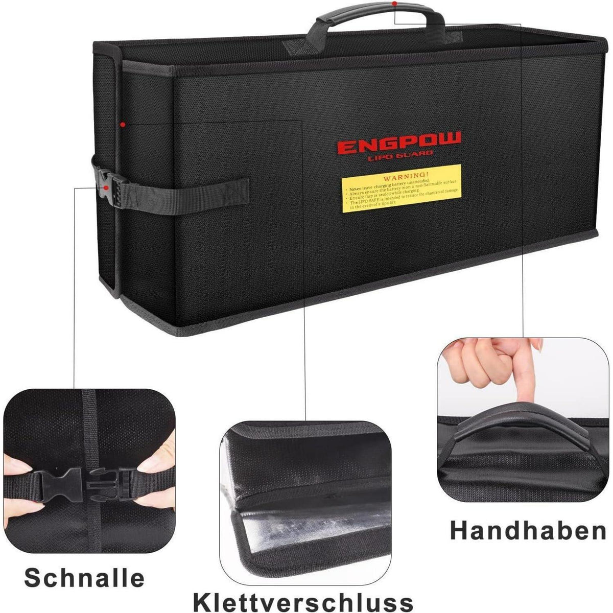 Feuerfeste Ebike Akku Tasche – Schutzhülle für E-Bike Akku