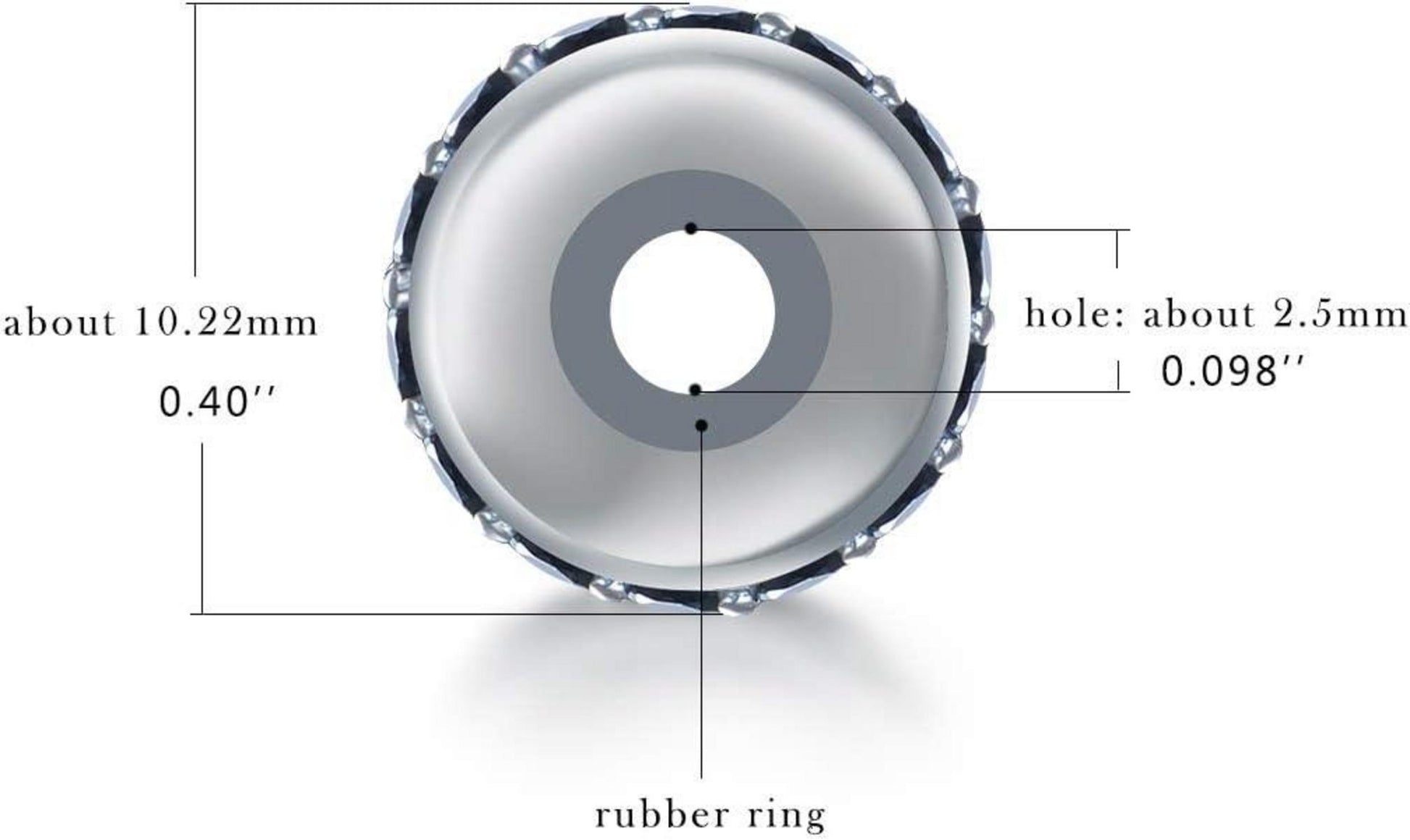 GW 2pcs S925 Silber Spacer Stopper Perlen für europäische