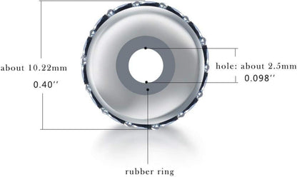 GW 2pcs S925 Silber Spacer Stopper Perlen für europäische