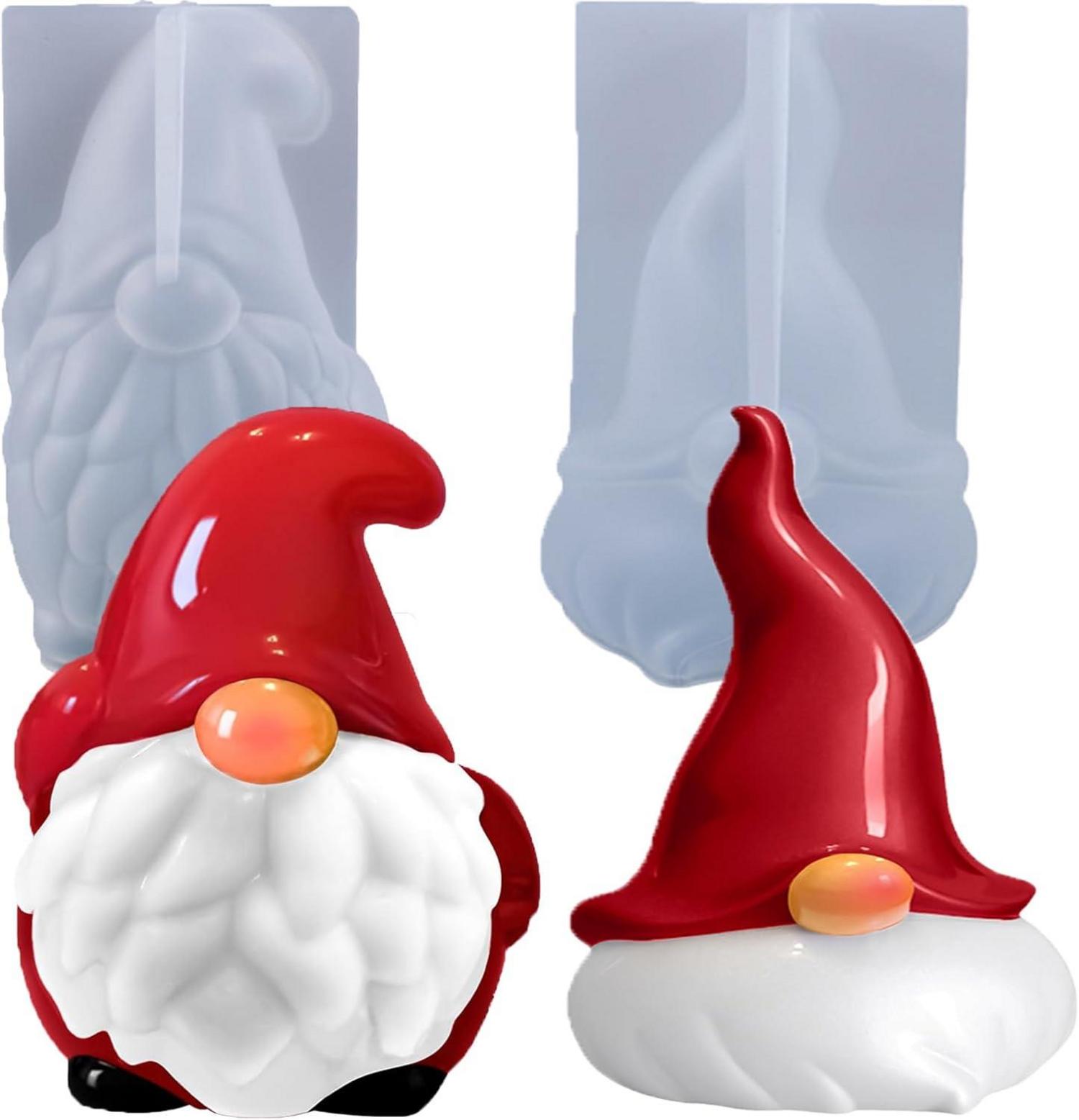 Silikonform Weihnachtsmann Kerzen Gießform für Weihnachten