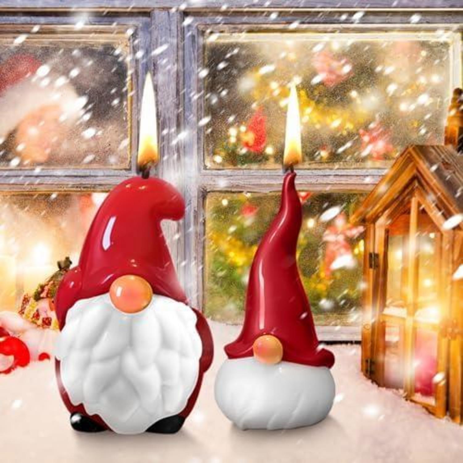 Silikonform Weihnachtsmann Kerze für DIY Kerzengießen (2