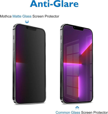 Mothca Sichtschutzfolie Matt für iPhone 14 Plus 13 Pro Max Privacy Panzer Schutz Glas 6,7 Zoll
