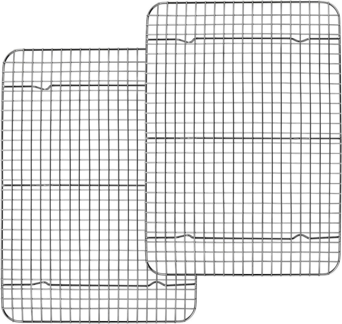 Abkühlgitter Edelstahl Kuchengitter 2 Stück Backgitter 38,9x28,5cm