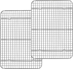 Abkühlgitter Edelstahl Kuchengitter 2 Stück Backgitter 38,9x28,5cm