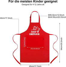 upain Kinderschürze Mädchen Jungen Junior Chefkoch
