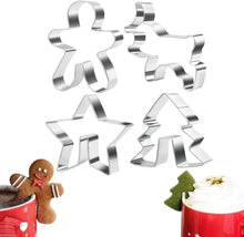 Weihnachts-Ausstechformen Edelstahl Aufhängen Keksform Lebkuchenmann