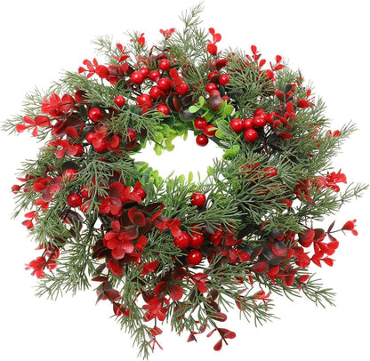 Weihnachtskranz Dekoration Beeren Tannen Winter Girlande Statement