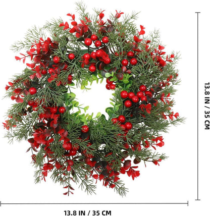 Weihnachtskranz Tannenkranz Türkranz Beerenkranz Deko Christbaumschmuck