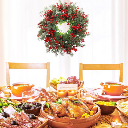 Weihnachtskranz Tannenkranz Türkranz Beerenkranz Deko Christbaumschmuck