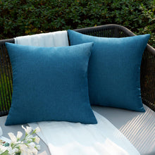 Kissenbezug Wasserdicht Outdoor Dekokissen 50x50cm 2er Set Navy Blau
