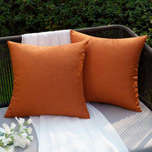 Dekokissen 2er Set 40x40cm Outdoor Wasserdicht Orange