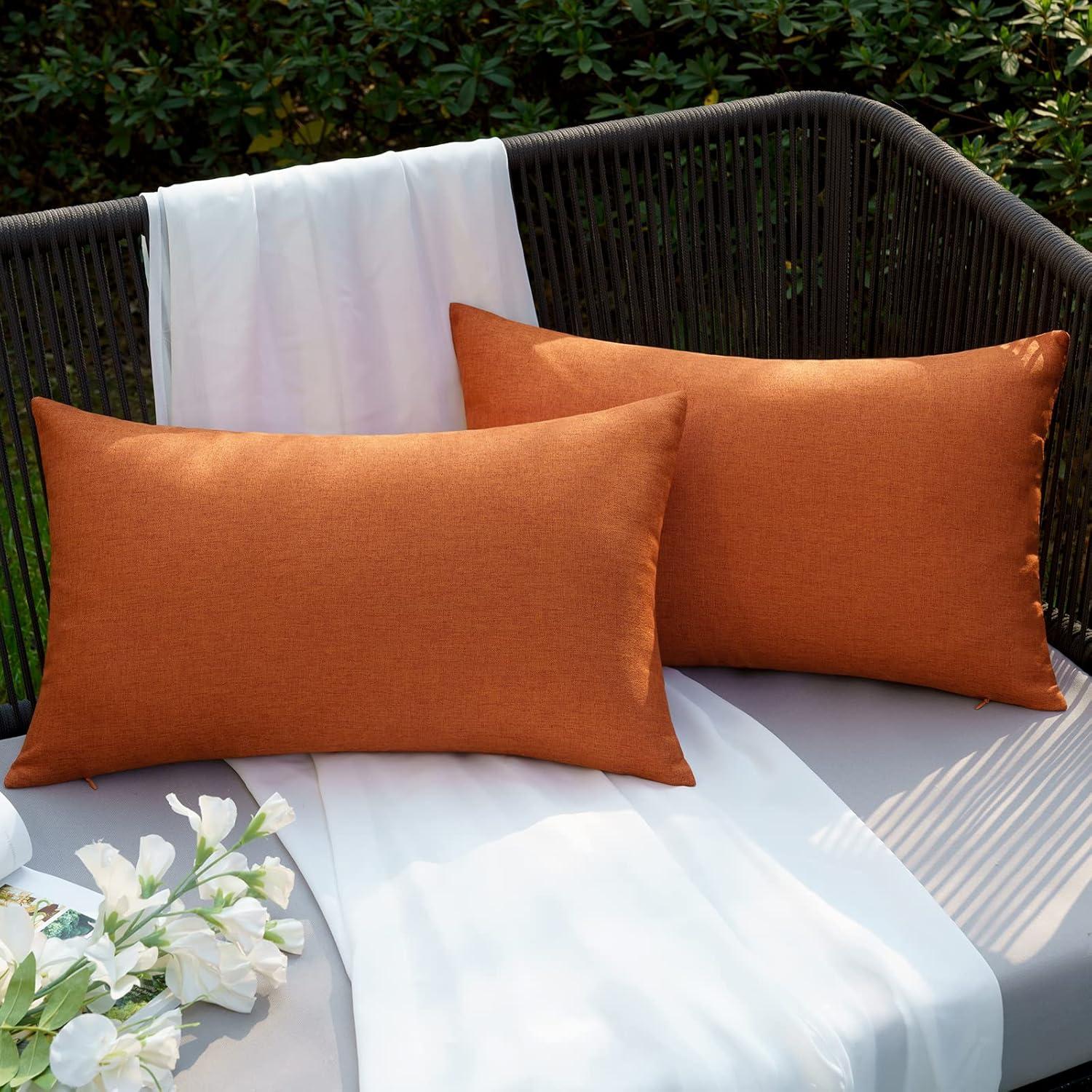 Kissenbezug Herbst Outdoor Wasserdicht Dekokissen 30x50cm 2er-Set