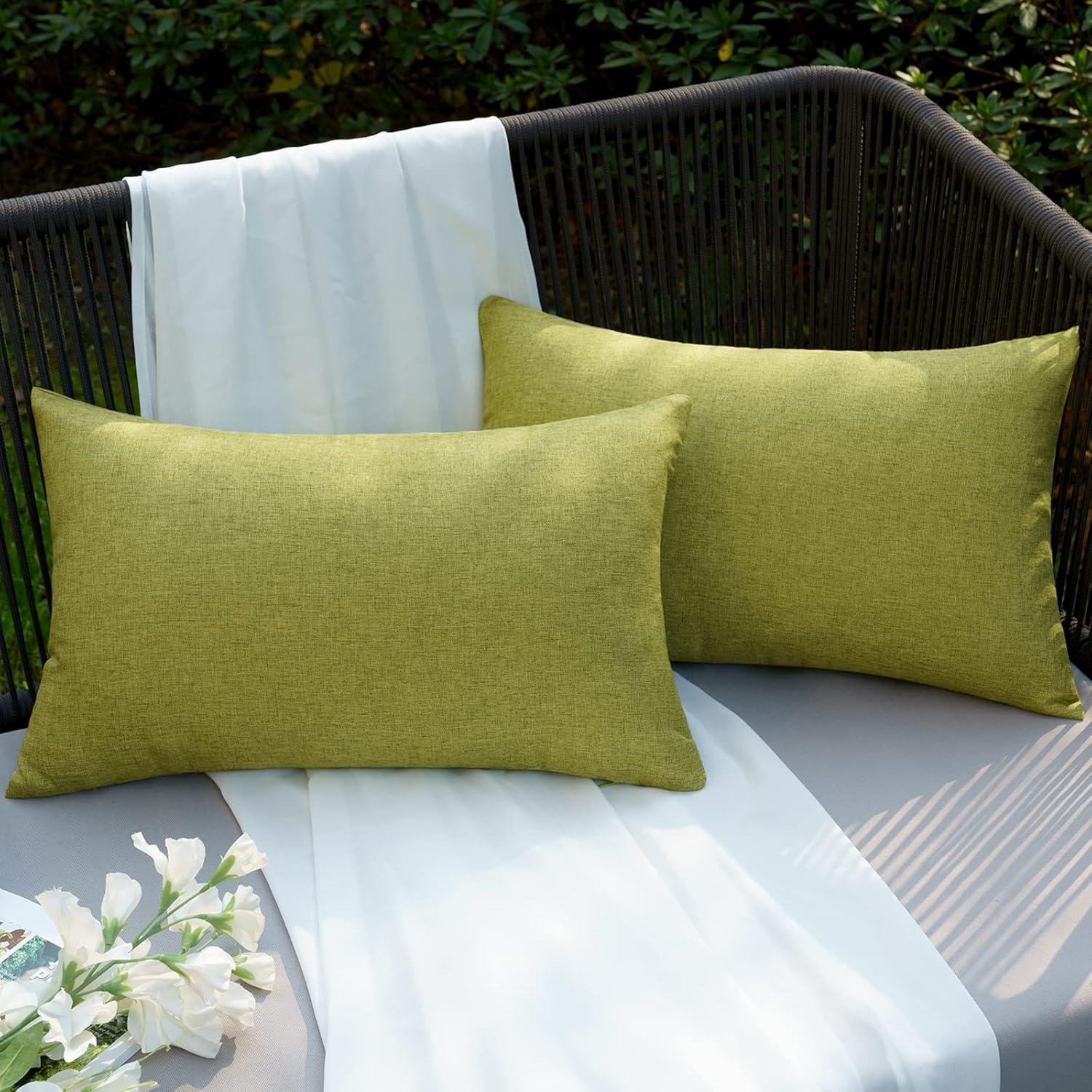Wasserdichter Outdoor Kissenbezug 2er Set 30x50cm Grün