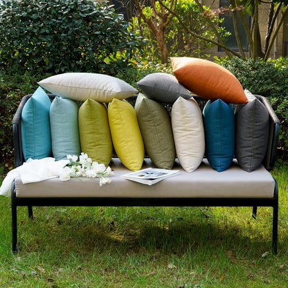 Kissenbezug Outdoor Wasserdicht Dekokissen 2er Set 30x50 cm Gras-Grün