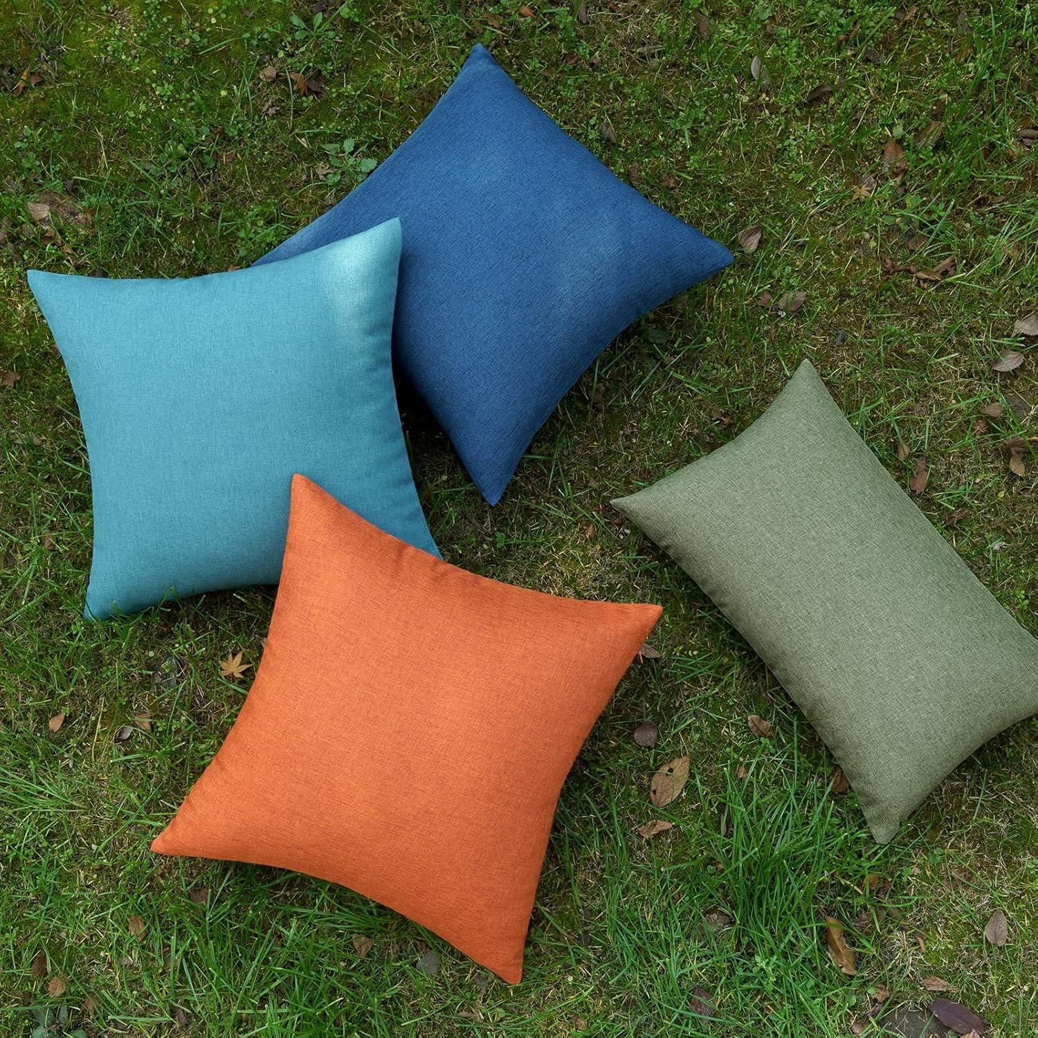 Wasserdichter Herbst Kissenbezug 2er Set Outdoor 45x45 cm Orange