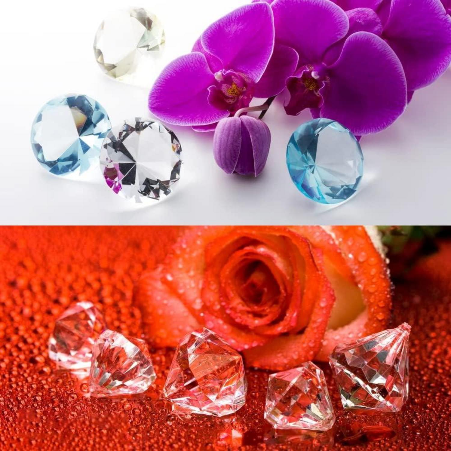 Kristall Glas Diamanten 8 Stück Hochzeit Deko 40mm Transparent