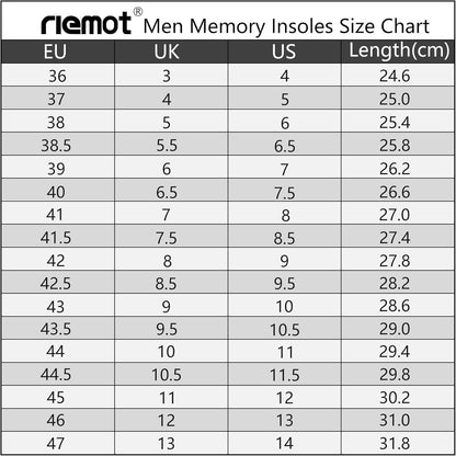 Memory Foam Einlegesohlen Weiche Schuheinlagen für Damen Herren