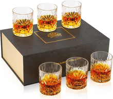 Whiskey Gläser Set Kristallglas 6-teilig Geschenkbox 300ml