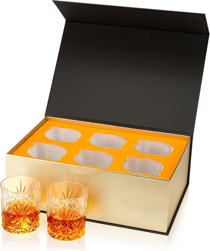 Whisky Gläser Set Bleifrei Kristallglas 6-teilig 300 ml