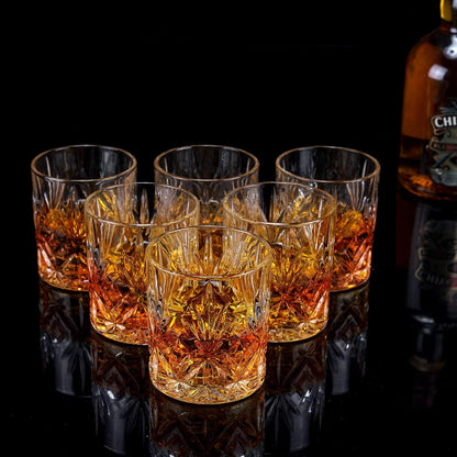 Whisky Gläser Set, Bleifrei Kristallglas, Geburtstags Geschenkideen, 6-teilig