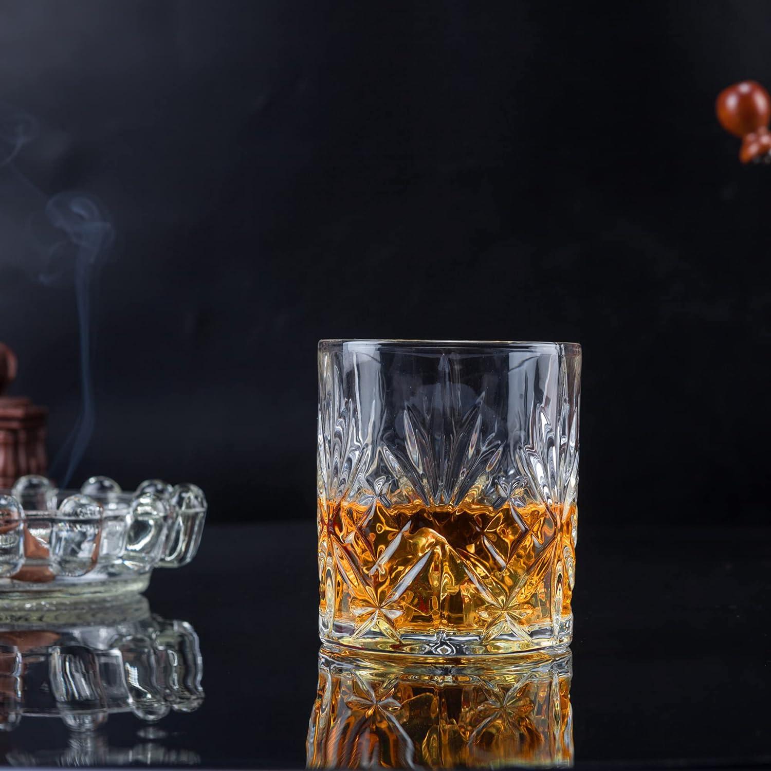 Whisky Gläser Set Kristallglas Geschenk Jubiläum 300ml 4-teilig