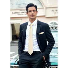 Hellblau Krawattenset mit Einstecktuch