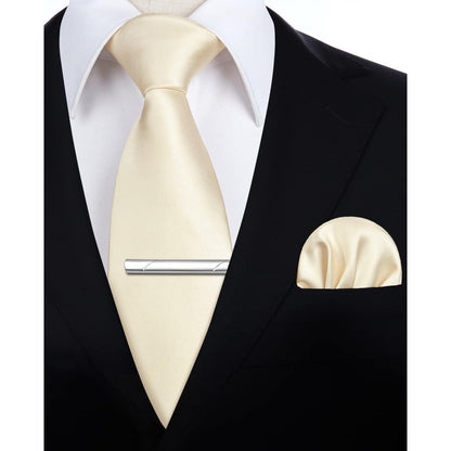 Hellblau Krawattenset mit Einstecktuch