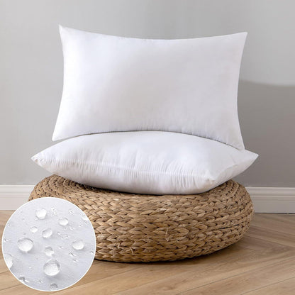 Wasserfestes Outdoor Kissen 30x50 cm 2er Set Federkissen